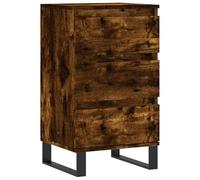 Eleganz Buffet en chêne fumé 40 x 35 x 70 cm | Meuble de salon moderne en bois | Meuble de rangement élégant pour petits espaces | Durable et respectueux de l'environnement