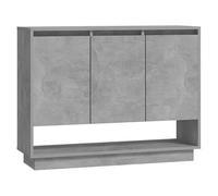 Eleganz Buffet gris béton 97 x 31 x 75 cm | Meuble de salon moderne en matériau bois | Solution de rangement pour petits espaces | Durable et élégant