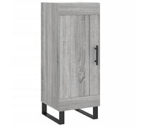 Eleganz Buffet gris Sonoma 34,5 x 34 x 90 cm - Meuble de salon moderne en bois - Solution de rangement pour petits espaces - Design fin