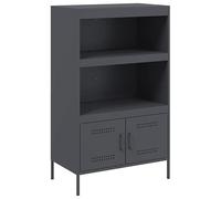 Eleganz Buffet haut - Anthracite - 68 x 39 x 113 cm - Ensemble de meubles de salon en acier - Moderne et élégant - Peu encombrant et durable - Idéal pour les petits espaces