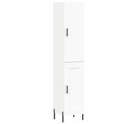 Eleganz Buffet haut blanc 180 cm - Meuble de salon moderne en bois - Design peu encombrant pour les petits espaces - Meuble de rangement élégant