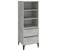 Eleganz Buffet haut, gris béton, 40 x 36 x 110 cm, meubles de salon, modernes, en matériau dérivé, meubles de rangement élégants, peu encombrants et durables