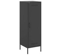 Eleganz Buffet haut noir - Ensemble de meubles de salon en acier - 36 x 39 x 113 cm - Design moderne et solution de rangement - Idéal pour les petits appartements