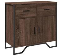Eleganz Buffet marron avec aspect chêne, 79,5 x 35,5 x 74,5 cm, meuble de salon en matériau dérivé du bois, élégant et peu encombrant pour les espaces de vie modernes