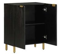 Eleganz Buffet noir 60 x 33 x 75 cm pour salon | Commodes TV modernes en bois | Solution de rangement | Design simple