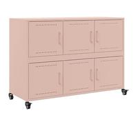 Eleganz Buffet rose 100,5 x 39 x 72 cm en acier laminé à froid - Ensemble de meubles de salon modernes pour un intérieur élégant - Robuste et durable