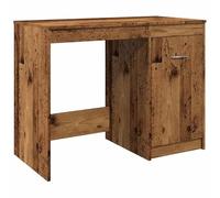 Eleganz Bureau aspect bois vieilli 100 x 50 x 76 cm - En matériau dérivé du bois - Poste de travail de grande capacité, durable et élégant - Solution parfaite pour les bureaux modernes