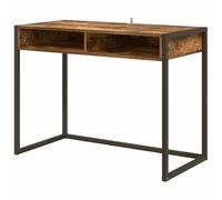 Eleganz Bureau couleur fumé 100 x 50 x 75 cm en bois - Poste de travail pour grand bureau - Durable et peu encombrant