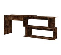 Eleganz Bureau d'angle en bois 200 x 50 x 76 cm pour grand bureau - Durable et peu encombrant - Solution parfaite pour les postes de travail modernes