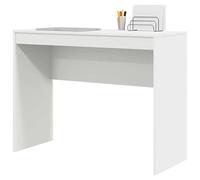 Eleganz Bureau de grande capacité, blanc, 100 x 40 x 76 cm, en matériau dérivé du bois, durable et peu encombrant, pour les postes de travail modernes