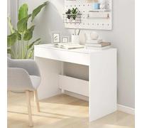 Eleganz Bureau de grande capacité, blanc, 101 x 50 x 76,5 cm, en matériau dérivé du bois, durable et peu encombrant, parfait pour les bureaux modernes