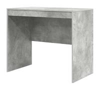 Eleganz Bureau de grande capacité, gris béton, 90 x 50 x 76 cm, en matériau dérivé du bois, durable et peu encombrant, pour les postes de travail modernes