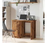 Eleganz Bureau de grande pièce aspect bois vieilli 100 x 50 x 76 cm en matériau dérivé du bois - Durable et élégant pour les lieux de travail modernes