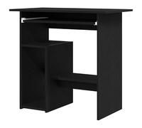 Eleganz Bureau de grande pièce - Aspect chêne - Noir - 80 x 45 x 74 cm - En matériau dérivé du bois - Durable et peu encombrant pour un travail efficace