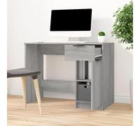 Eleganz Bureau de grande pièce en matériau dérivé du bois Gris Sonoma 100 x 50 x 75 cm Bureau moderne pour un travail ergonomique