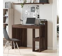 Eleganz Bureau de grande pièce marron aspect chêne 103,5 x 56,5 x 94 cm en matériau dérivé du bois - Durable et peu encombrant pour les postes de travail de bureau