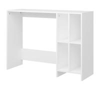 Eleganz Bureau d'ordinateur en matériau dérivé du bois - 102,5 x 35 x 75 cm - Durable et peu encombrant - Idéal pour le bureau à domicile et le bureau - Blanc