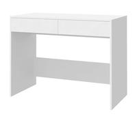 Eleganz Bureau en bois - Blanc - 101 x 50 x 76,5 cm - Pour bureau de grande pièce - Durable et élégant