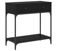 Eleganz Bureau en bois dérivé du bois, 75 x 34,5 x 75 cm, chêne noir, table de bureau moderne pour le bureau à domicile et le bureau, console de bureau stable pour les petits espaces