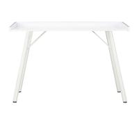 Eleganz Bureau en bois et acier revêtu par pulvérisation | 90 x 50 x 79 cm | Poste de travail | Bureau de grande pièce | Durable et stable | Meubles de bureau modernes