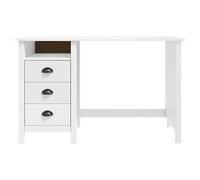 Eleganz Bureau Hill en pin massif avec 3 tiroirs 120 x 50 x 74 cm - Poste de travail dans le grand bureau, durable et spacieux