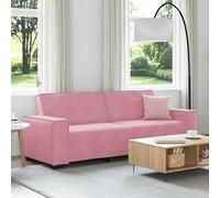 Eleganz Canapé 3 places, rose, 180 cm, en velours, pour salon et chambre à coucher, confortable et élégant, idéal pour les petits espaces