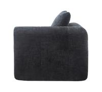 Eleganz Canapé d'angle avec rembourrage en chenille - Canapé confortable avec coussin et poches latérales pour télécommande et téléphone portable - Élégant et bien rangé - Aucun assemblage nécessaire