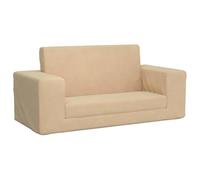 Eleganz Canapé-lit pour enfant 2 places en peluche douce (100 % polyester) - Meuble confortable pour bébé et enfant pour de beaux rêves