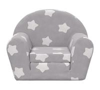 Eleganz Canapé-lit pour enfants - Canapé en peluche doux avec motif étoilé - Meubles pour bébé et enfant - 100 % polyester - Espace de couchage confortable pour chambre d'enfant