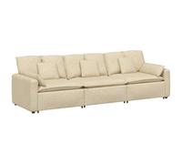 Eleganz Canapé modulaire avec coussin crème - Futon pour salon ou chambre à coucher, durable et confortable, solution d'économie d'espace pour les petits espaces