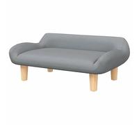 Eleganz Canapé pour enfant gris clair 70 x 40 x 24 cm - Housse en tissu (100 % polyester) et bois de pin massif / bois d'eucalyptus - Meuble de chambre d'enfant confortable pour les tout-petits