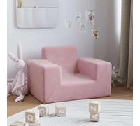 Eleganz Canapé pour enfant rose - Canapé en peluche doux pour chambre d'enfant - 100 % polyester - Confortable et douillet - Meuble idéal pour bébés et tout-petits