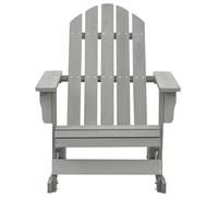 Eleganz Chaise à bascule de jardin, en bois dur et pin - Chaise à bascule grise pour terrasse et jardin - Siège de jardin durable avec confort et style