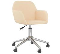 Eleganz Chaise de bureau pivotante avec revêtement en tissu - Chaise de bureau de qualité supérieure pour le bureau à domicile et le bureau - Chaise pivotante ergonomique avec soutien lombaire