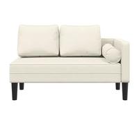 Eleganz Chaise longue en velours et bois massif - Meuble de détente élégant pour salon et chambre à coucher - Confortable avec coussins - Contreplaqué de qualité supérieure et 100 % polyester