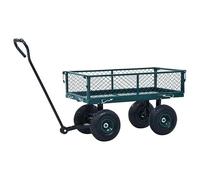 Eleganz Chariot de jardin vert 250 kg - Chariot de jardin robuste pour jardin, terrasse et cour - Robuste, résistant aux intempéries et pratique - Idéal pour ranger les outils et les plantes