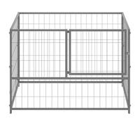 Eleganz Chenil pour chien en acier, 100 x 100 x 70 cm, robuste et résistant aux intempéries, pour le jardin et l'extérieur, roue libre sûre pour chiens, idéal pour les chiens de taille moyenne