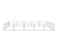 Eleganz Chenil pour chien en acier 20 m² - Cage en métal robuste pour chiens en plein air - Enclos sûr pour grands chiens - Résistant aux intempéries et durable