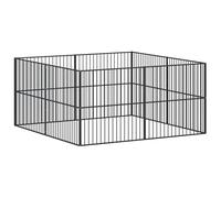 Eleganz Clapier pour chien 8 pièces en acier galvanisé - Enclos robuste et durable pour chiens - Idéal pour le jardin et la course libre