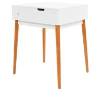 Eleganz Coiffeuse avec miroir - Ensemble de meubles de chambre à coucher en MDF, verre, pin et métal - Ensemble de coiffeuse élégant et stable (60 x 50 x 86 cm)