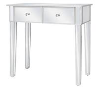 Eleganz Coiffeuse avec tabouret - Coiffeuse miroir en MDF et verre pour chambre à coucher | Élégante et fonctionnelle avec grand miroir | Idéale pour le maquillage et le coiffage