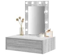 Eleganz Coiffeuse avec tiroirs, grise, 60 x 40 x 70 cm, en bois dérivé du bois, élégante coiffeuse pour chambre à coucher, avec tiroirs pratiques