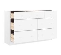 Eleganz Commode ALTA en pin massif - Ensemble de meubles de salon blanc 112 x 35 x 73 cm - Durable et élégante pour un intérieur moderne