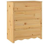 Eleganz Commode Drammen en pin massif - Ensemble de meubles de salon aspect chêne - 76,5 x 40 x 91 cm - Solution de rangement stable pour votre maison