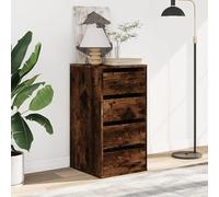 Eleganz Commode en chêne fumé 40 x 41 x 76 cm en bois - Ensemble de meubles de salon élégant, peu encombrant et durable pour les installations modernes
