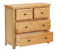 Eleganz Commode en chêne massif 80 x 35 x 75 cm | Ensemble de meubles de salon | Rangement de qualité supérieure et durable | Complément élégant pour votre salon | Idéal pour les petits espaces