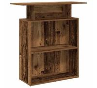 Eleganz Comptoir de réception aspect bois vieilli 100 x 40 x 104 cm en matériau à base de bois - Meuble de bureau pour bureaux de grande pièce | Durable et élégant | Idéal pour les zones de réception