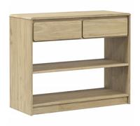 Eleganz Console SAUDA en pin massif avec surface cirée, 89,5 x 36,5 x 73 cm, aspect chêne, idéale pour salon et couloir, durable et respectueuse de l'environnement