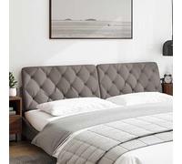 Eleganz Coussin de tête de lit taupe 200 cm - Housse en tissu pour cadres de lit et tableaux de tête - Confortable et durable - Complément parfait pour la chambre à coucher et le salon