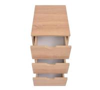 Eleganz Élément de tiroir 33 x 45 x 60 cm, marron chêne, meubles de salon, en bois et plastique, peu encombrants et durables, pour un intérieur moderne